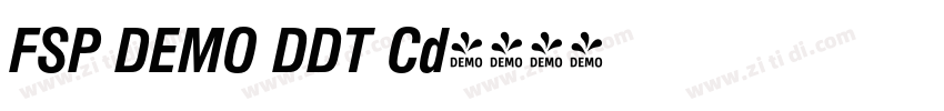 FSP DEMO DDT Cd字体转换 FSP DEMO DDT Cd字体转换